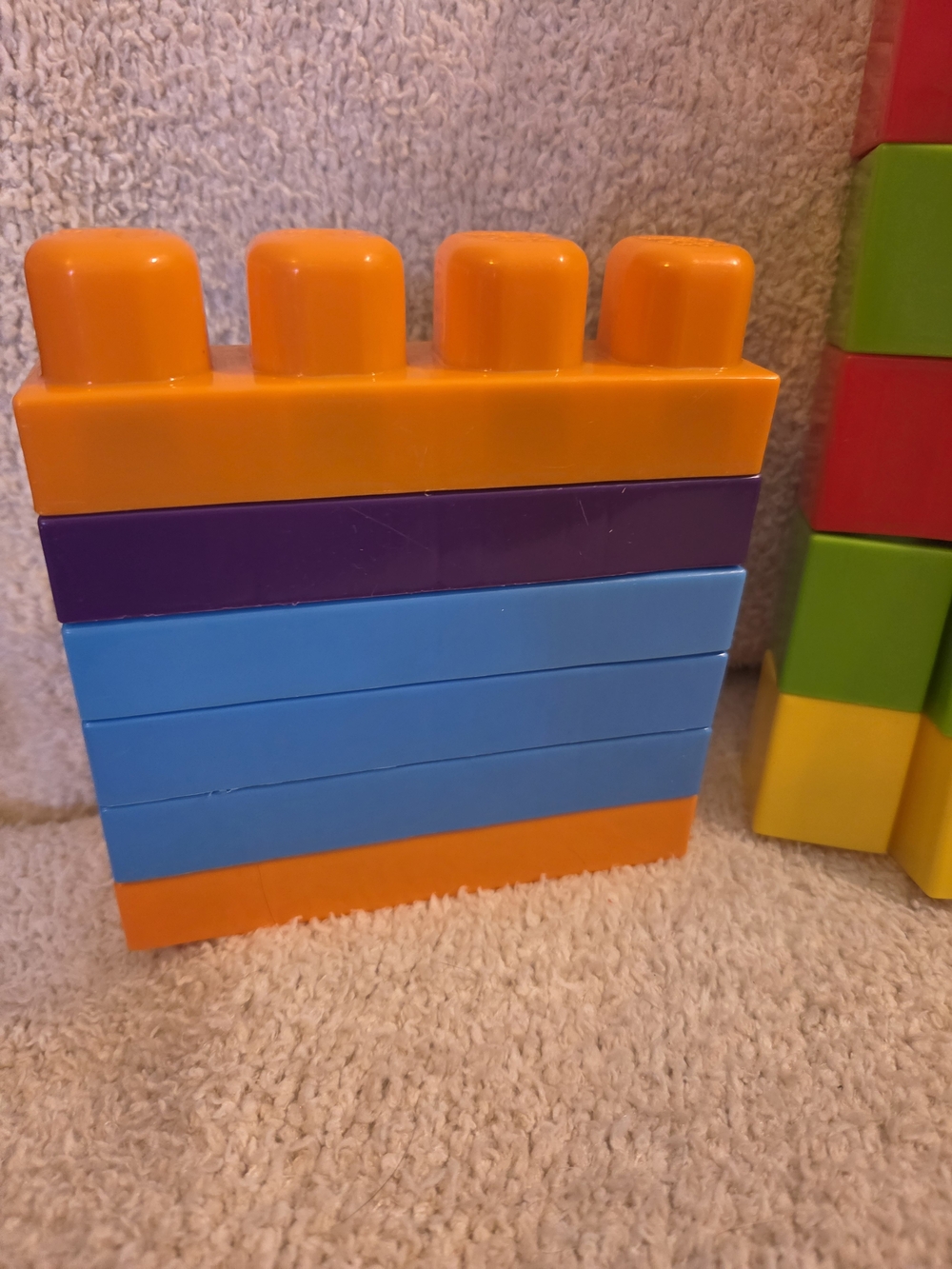 Colorful Stacking Building Blocks Toy Set - Bright Multicolor - Picture 7 of 8